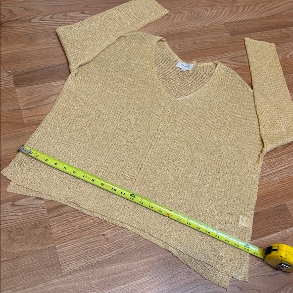 Becaal, elegant buttercup yellow long sleeve crochet cardigan blouse. Size L. - Picture 12 of 17